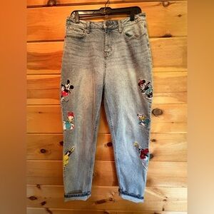 Hot Topic Disney limited edition micky mouse mom jeans size 9